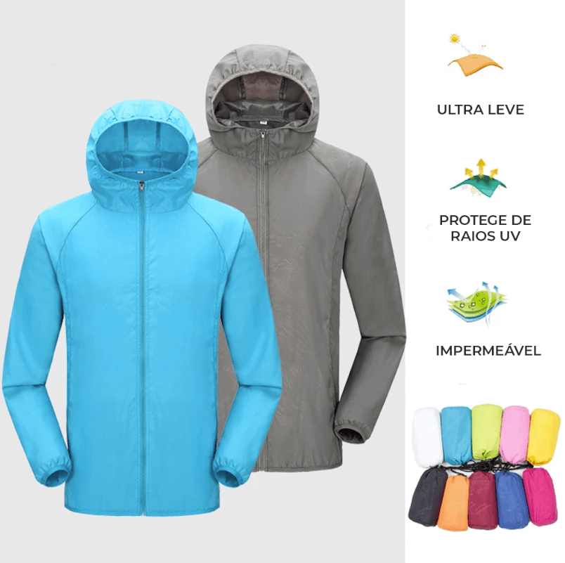 Veste Coupe-Vent Homme Imperméable Ultra Légère