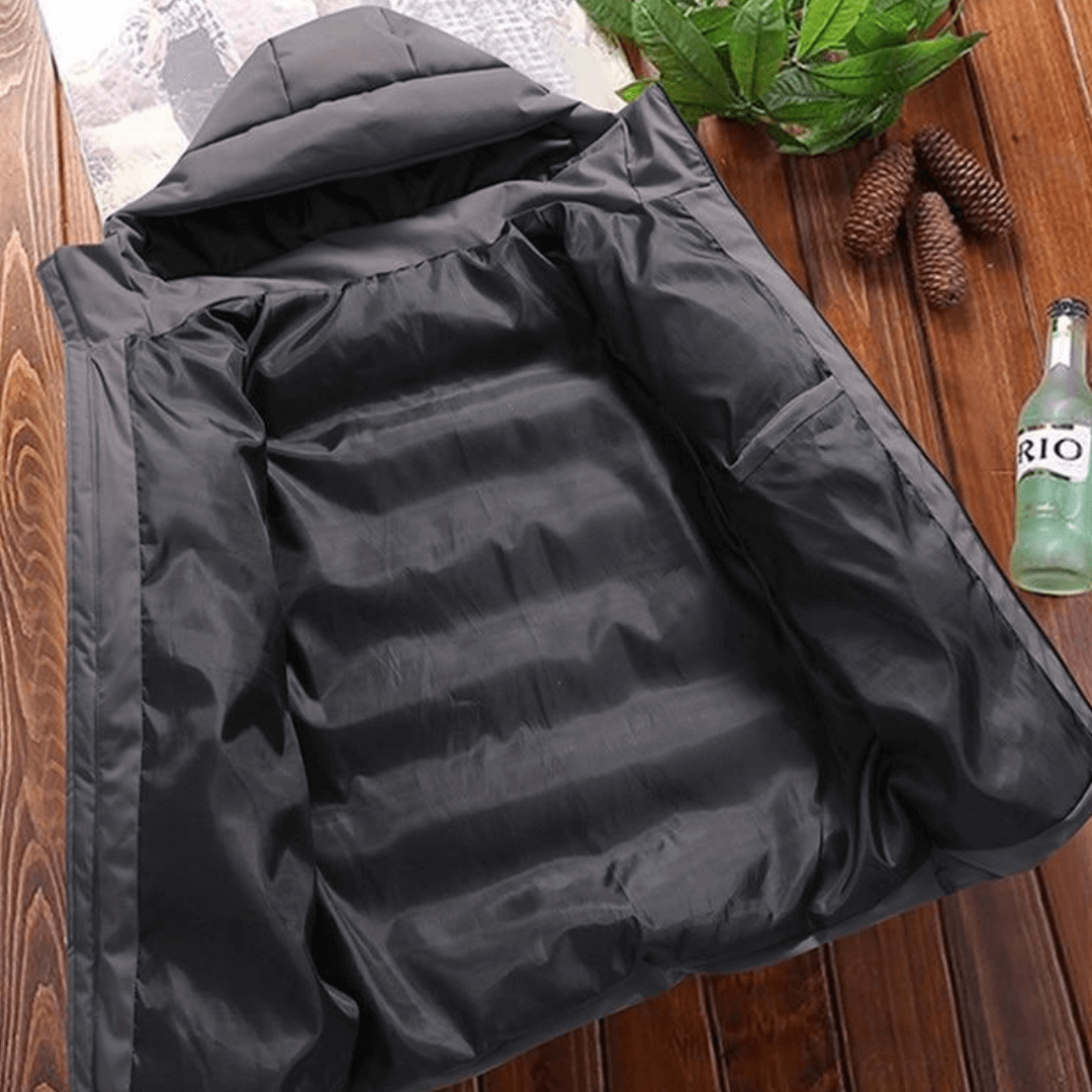 Veste Homme Matelassée à Col Montant