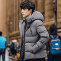 Veste Homme Matelassée à Col Montant