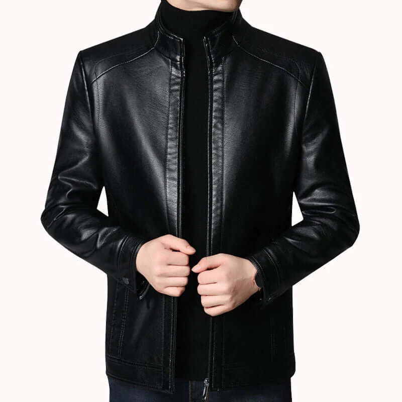Veste Homme en Cuir Synthétique Élégante